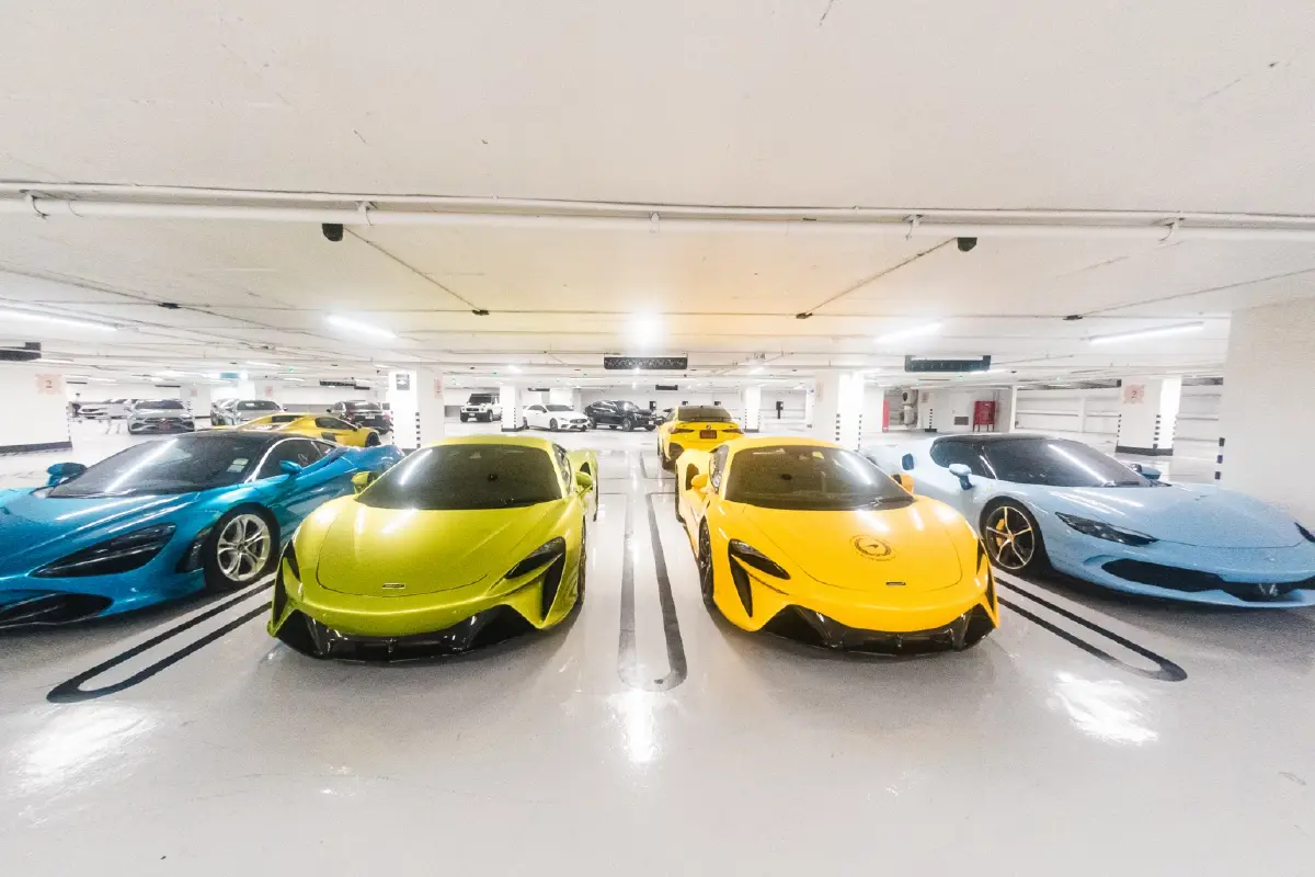Supercars displayed during FINAL PIT at Central Chidlom